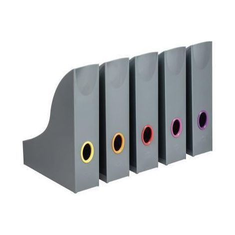 DURABLE Stehsammler DURABLE VARICOLOR® 7,3 x 30,6 x 24,1 cm (B x H x T) DIN A4 Werkstoff:Polystyrol/ABS Kunststoff anthrazit 5 St./Pack. (1/3)