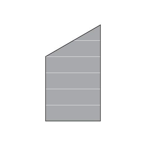 VETRO Glasscheibe ECKE links B 1030 x H 1200/1800 mm