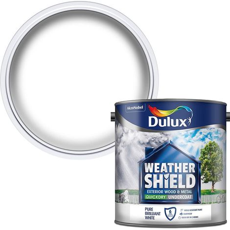 Dulux Weathershield Exterior Undercoat Pure Brilliant White 2.5L