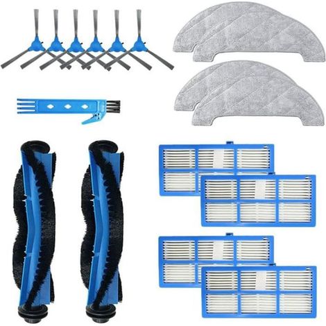 Kit D'Accessoires Pour Proscenic 850T Pièces De Rechange Pour Aspirateur 2 Brosse Principale+4 Filtre Hepa+6 Brosse Latérale+4 Chi (1/4)