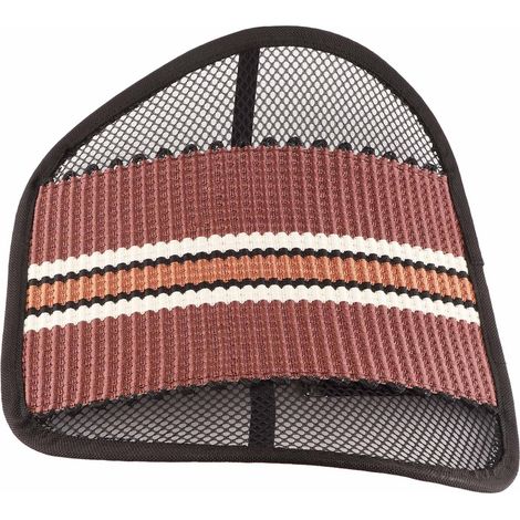 Coussin lombaire universel pour voiture, chaise de bureau, canapé, dossier, coussin lombaire, couleur café (1/5)