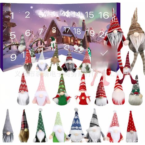 New Christmas Gnome Advent Calendar 2025 - 24 Gnome Blind Boxes -