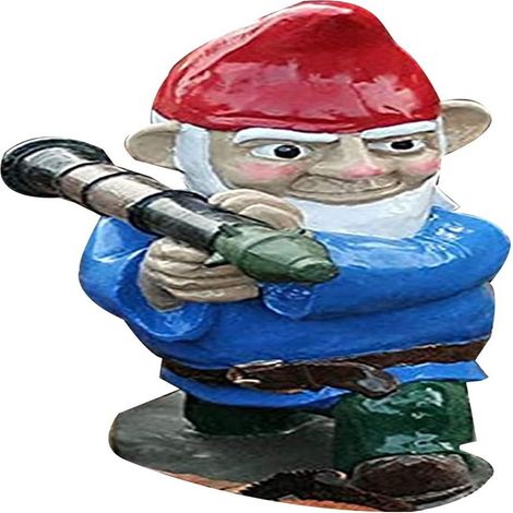 Nain De Jardin - Statue Décorative Extérieure En Résine - Pour Jardin Pelouse Cour Maison - 1 Pièce (1/5)