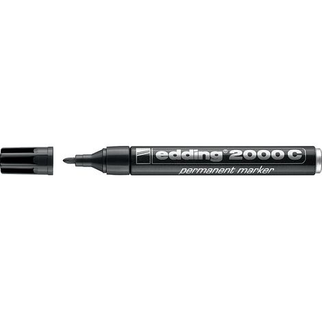 Marqueur permanent e-2000c - Couleur : Noir - EDDING (1/5)