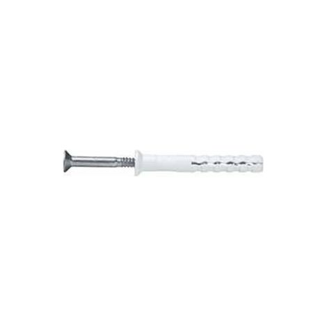 Taco Clavable Tornillo Cabeza Avellanada 08X100Mm Nylon Index 100 Pz