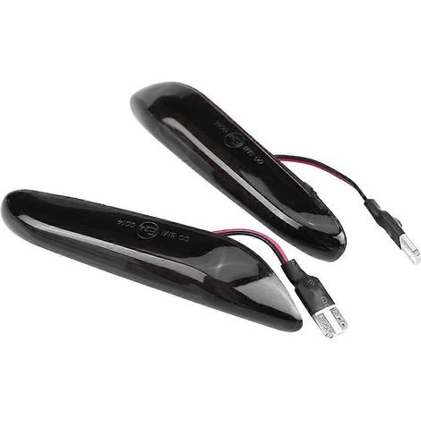 Stück getönte LED-Seitenmarkierungsleuchten mit Blinkerfunktion für BMW E90 E91 E92 E39 E60 E61 E46 E83 E81