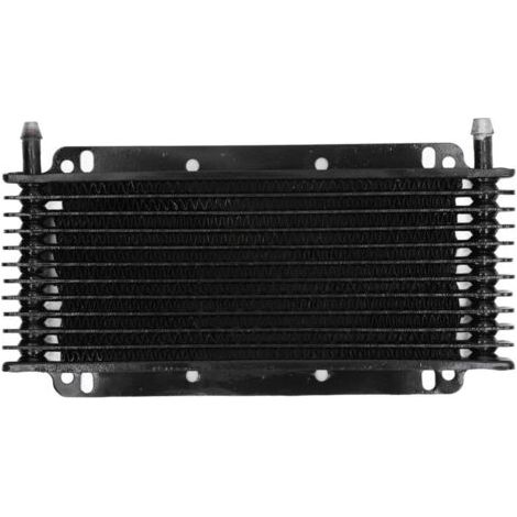 BUNTHAUS Refroidisseur d'huile en aluminium pour transmission automatique, compatible avec les moteurs de voitures, motos, quads et motos tout-terrain de 50 à 250 cm³