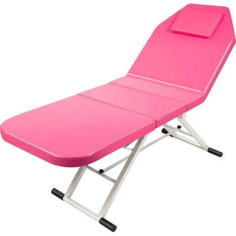 Lit de massage, dossier réglable, design portable, Rose (1/2)