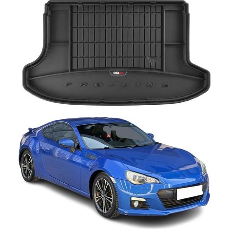 Tapis de Coffre 3D TPE Premium Compatible avec Subaru BRZ 2013-2020 Bac de Protection de Coffre Intérieur antidérapant Revêtement de Coffre Bords Hauts pour Voiture Noir (1/5)