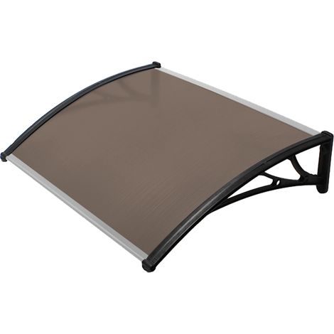 Pensilina Esterno Kasart Policarbonato Marrone Fumé 100 x 150 cm