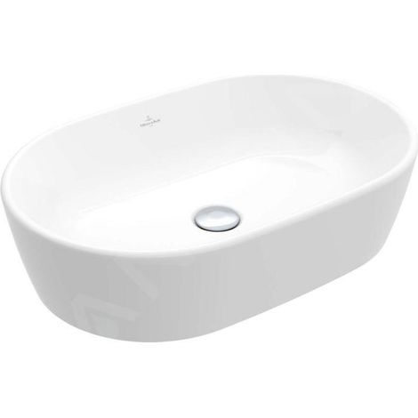 Villeroy & Boch Architectura - Vasque à poser, 60x40 cm, avec trop-plein, blanc alpin 5A266001 (1/5)