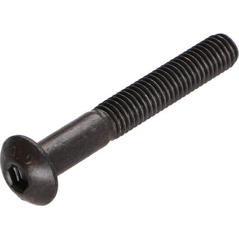 Vis métaux BHC (Tête Bombée Hexagonal creux) M5X45 Filetage partiel Classe 10.9 Clé de 3 HC3 Acier brut-1 pièce