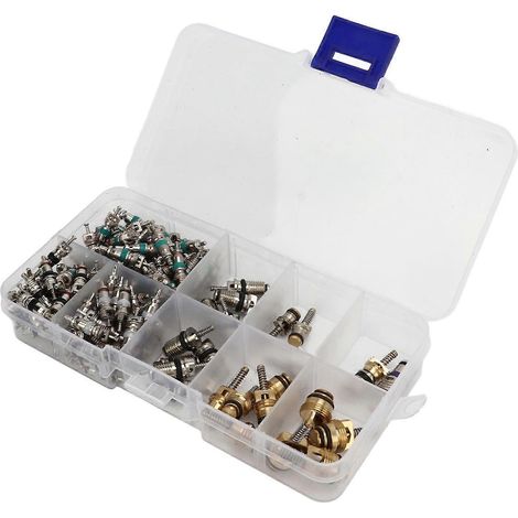 134 inserts de valve de précision compacts pour systèmes de climatisation, valves de pneus pour voitures et camions