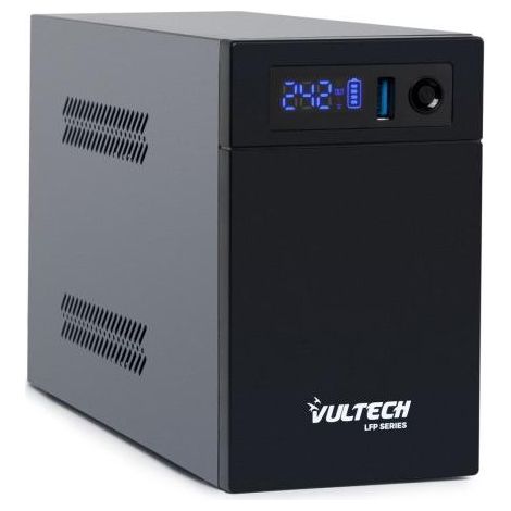 Vultech UPS1000VA-LFP Unterbrechungsfreie Stromversorgung (USV) Line-Interaktiv 1 kVA 530 W 2 AC-Ausgänge
