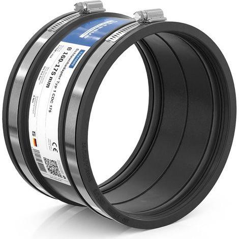 Adaptateur de tuyau CR type 1 CDC 175 (160-175 mm), jusqu'à 0,6 bar, EPDM / V2A