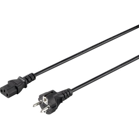 Sygonix SY-5042694 Kaltgeräte Anschlusskabel Schwarz 1.50 m