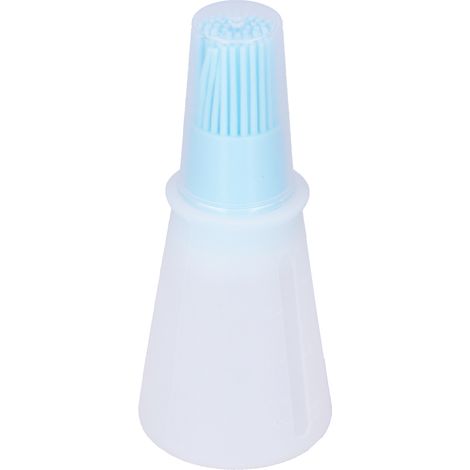 Silikon-Küchenpinsel für Öl, transparente Flasche mit Deckel, multifunktionales Werkzeug für Saucen und Grillgerichte, blau (1/5)