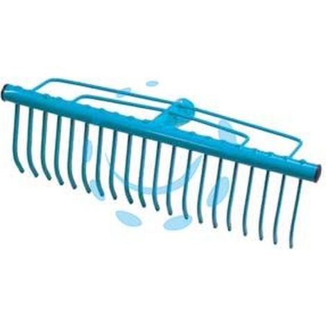 RASTRELLO PER FIENO E TAPPETI ERBOSI IN ACCIAIO - 34 denti