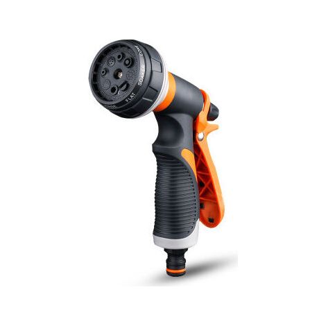 Pistolet pulvérisateur métallique 8 fonctions : pulvérisateur haute pression pour tuyau d’arrosage, nettoyage des trottoirs, lavage de voiture, bain des animaux, arrosage de la pelouse.