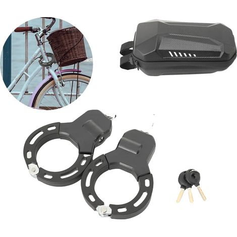Lucchetto per bicicletta, acciaio legato, 56 cm, 1,6 kg, antitaglio, custodia portatile. (1/5)