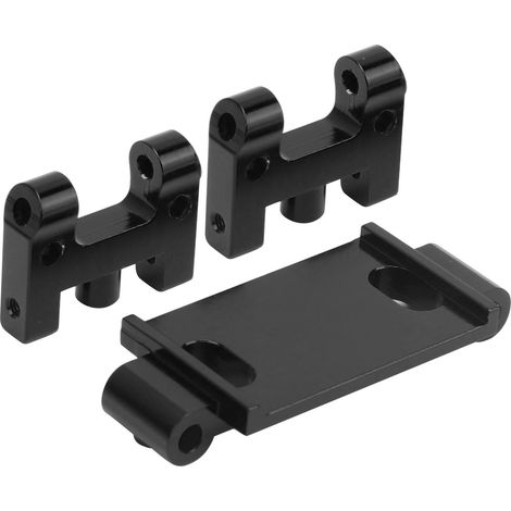 Bras De Suspension Supérieur Avant En Alliage D'aluminium Pour Voiture Radiocommandée Wpl D12 Pièce De Rechange Noire (1/5)