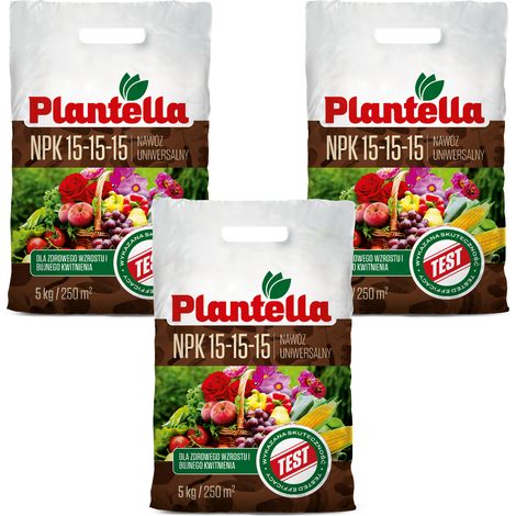 PLANTELLA NPK Fertilizzante multicomponente universale azoto fosforo potassio 5 kg x 3 (1/5)
