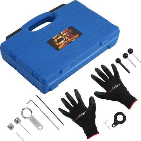 Kit d'outils de verrouillage de synchronisation, Acier de haute qualité, 12 x 8 x 2 pouces, Conçu pour les systèmes de courroie de distribution, Alignement précis, Conforme aux normes de l'industrie (1/5)