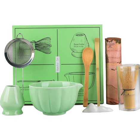 Set matcha 8 pièces bol pétale accessoires (1/5)