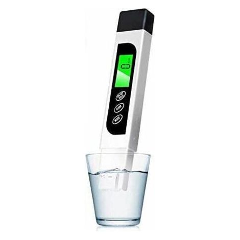 Wasserqualitätstester, genaues TDS-Messgerät, EC-Messgerät und Temperaturteststift mit LCD mit Hintergrundbeleuchtung für Trinkwasser, Hydrokultur, Pools, Aquarien FLITI