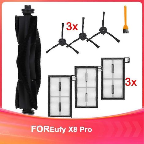 Filtre pour aspirateur brosse pour aspirateur Filtre de brosse pour aspirateur filtre de X8 Robot Aspirateur pièce détachée – X8 Pro Accessoires Kit – Main Brosses – Filtres Side Br (1/5)