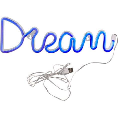 Applique neon LED Dream blu 3W USB/batterie Polux bimbi (1/5)