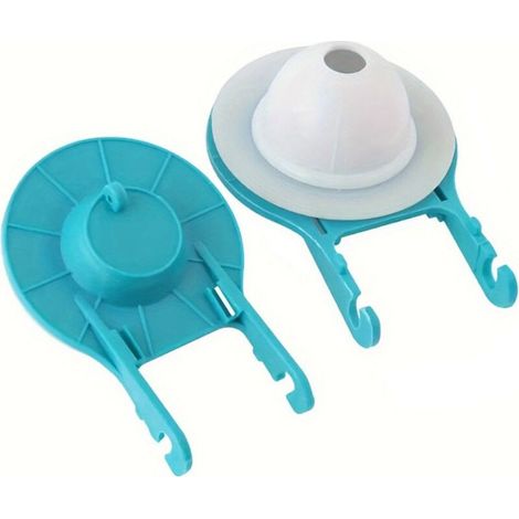 Zubehör für 2-teiligen Toilettenspülkasten: Absperrventil, Wassersparfunktion, Kunststoff-Sitzabdeckung, Gummispülventil (1/4)
