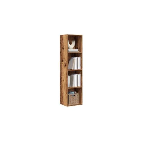 Bibliothèque-Meuble TV vieux bois 36x30x143 bois d'ingénierie (1/5)