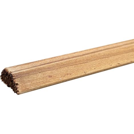Lot de 10 Tasseaux Triangulaires Sapin Traité marron, L.2,50 m x l.2,37 cm x Ep.9,3 mm (1/5)