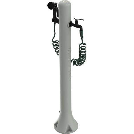 Sined Acqua Pro Fuente De Jardín De Polietileno Con Conexión Lateral Fácil Montaje Gris Paloma