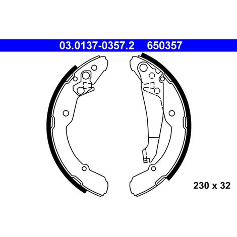 Jeu de mâchoires de frein ATE 03.0137-0357.2 SEAT 1J0 609 525 1J0 609 526