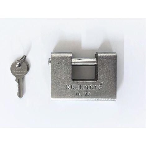 Lucchetto di Protezione Compatto e Resistente per Box, Garage e Serrande con 3 Chiavi (1/4)