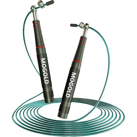Skipping Rope for Boxing, Crossfit Skipping Rope for Adults and Kids with 2.5mm Thick 3M Long Professional Steel Skipping Rope for Training (1/5)