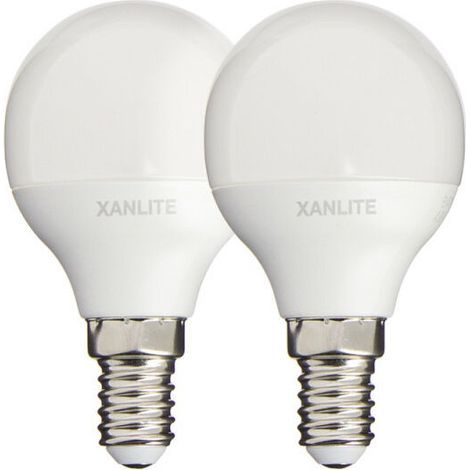 2er-Pack P45-LED-Lampen mit E14-Sockel – Klassische Beleuchtung, energiesparend, 2700 K (warmweiß), 400 lm, 360°-Abstrahlwinkel, dimmbar, quecksilberfrei, Energieklasse (1/5)