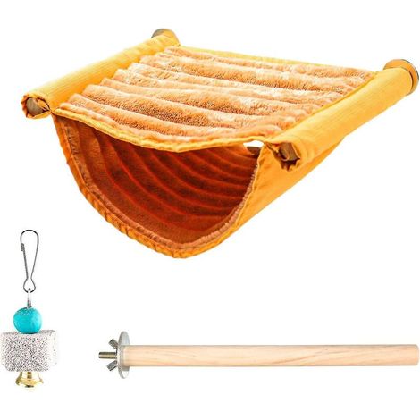 Nid douillet double couche pour oiseaux, hamac-tente d'hiver en peluche pour hamster ou perroquet (1/4)