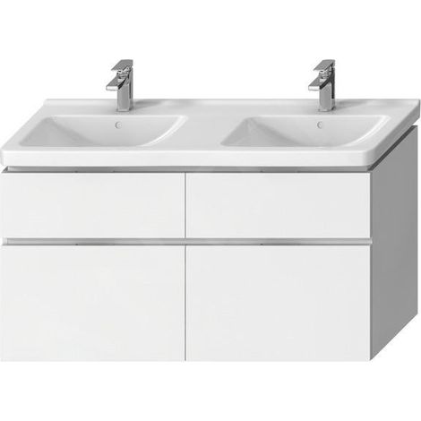 Jika Cubito Pure - Meuble sous lavabo double 1280x683 mm, blanc H40J4274025001 (1/5)