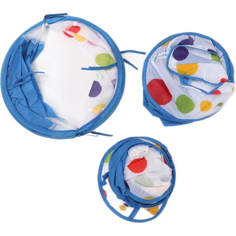 Tente de jeu pour enfants avec tunnel de rampement, panier de basket, pop-up, maisonnette pour tout-petits, intérieur et extérieur (1/5)