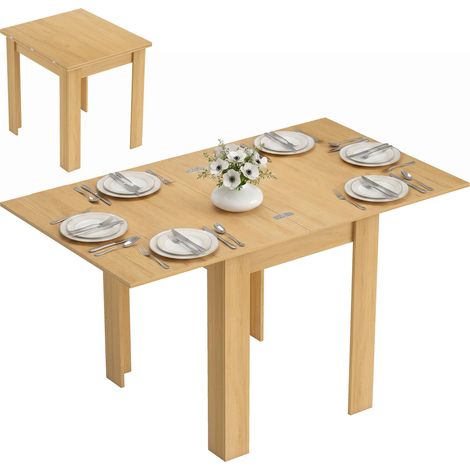 Esstisch Ausziehbar 70/140 x 80 cm Moderner Esszimmertisch für 4–6 Personen Platzsparend für Küche Esszimmer (1/5)