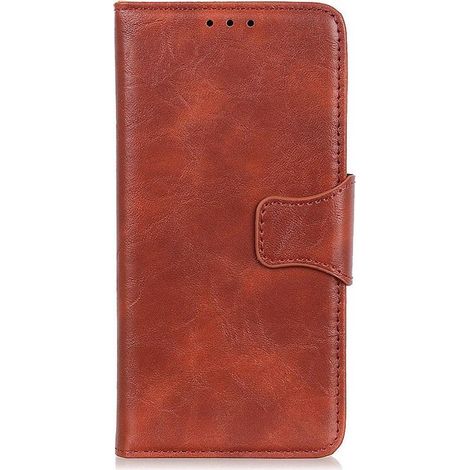 Étui portefeuille pour Xiaomi Mi 11i - Marron - Coque avec rangement cartes (1/5)