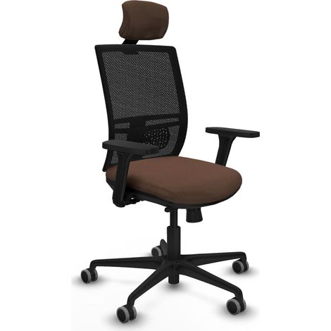 Silla de oficina piqueras y crespo Yunquera negro reposacabezas ajustable (1/2)