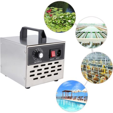 Générateur d'ozone temporisé de 20 g, purificateur d'air, stérilisateur à ozone, connecté à une ligne électrique dédiée de 220 V conforme à la norme européenne. (1/5)
