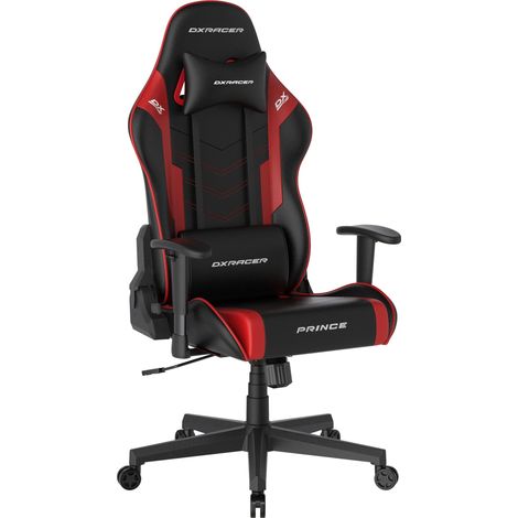 Chaise de Bureau/Gaming avec Fonction Bascule - Hauteur réglable - Chaise de Bureau Ergonomique - Noir et Rouge (1/5)