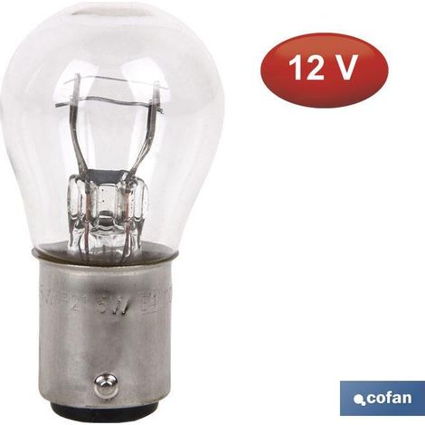 Lampada Cofan 2 poli p21/5w (bay15d) 12v (1/4)