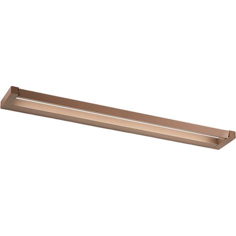 Applique Murale Led Slim 24 W, Cct 2700 K-4000K, L. 79,2 Cm, Orientable, 1920 Lm, Ip20 - Perenz - Marron Métallisé (1/3)