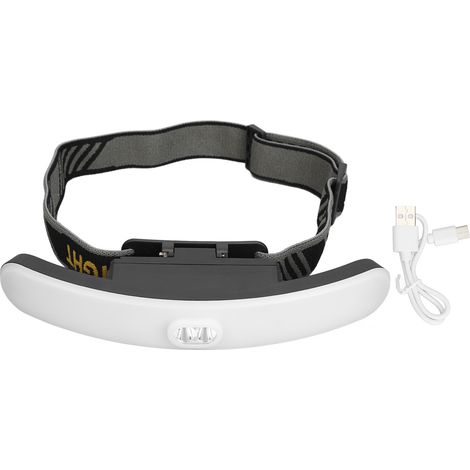 Lampe frontale pour extensions de cils, réglable et portable, idéale pour le greffage professionnel de cils. (1/5)